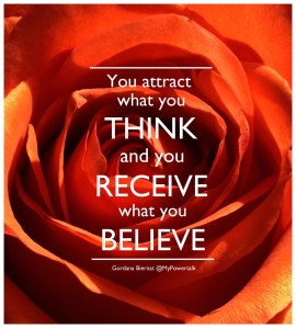 you attract what you think